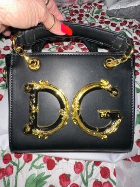 Classic Black Top-Handle Women's Bag with Gold Hardware. Inspired not authentic